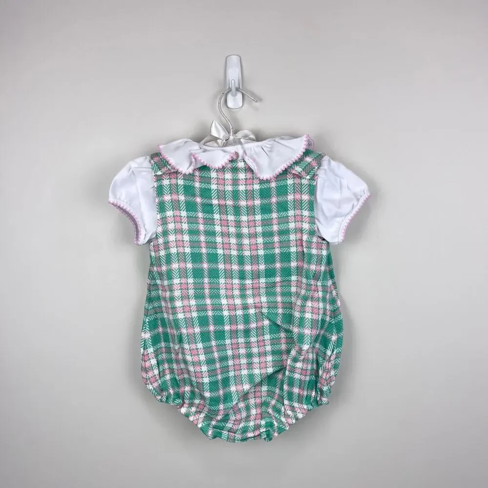The Beaufort Bonnet Company Brooksy Bubble Set Putney Plaid 2T NWT
